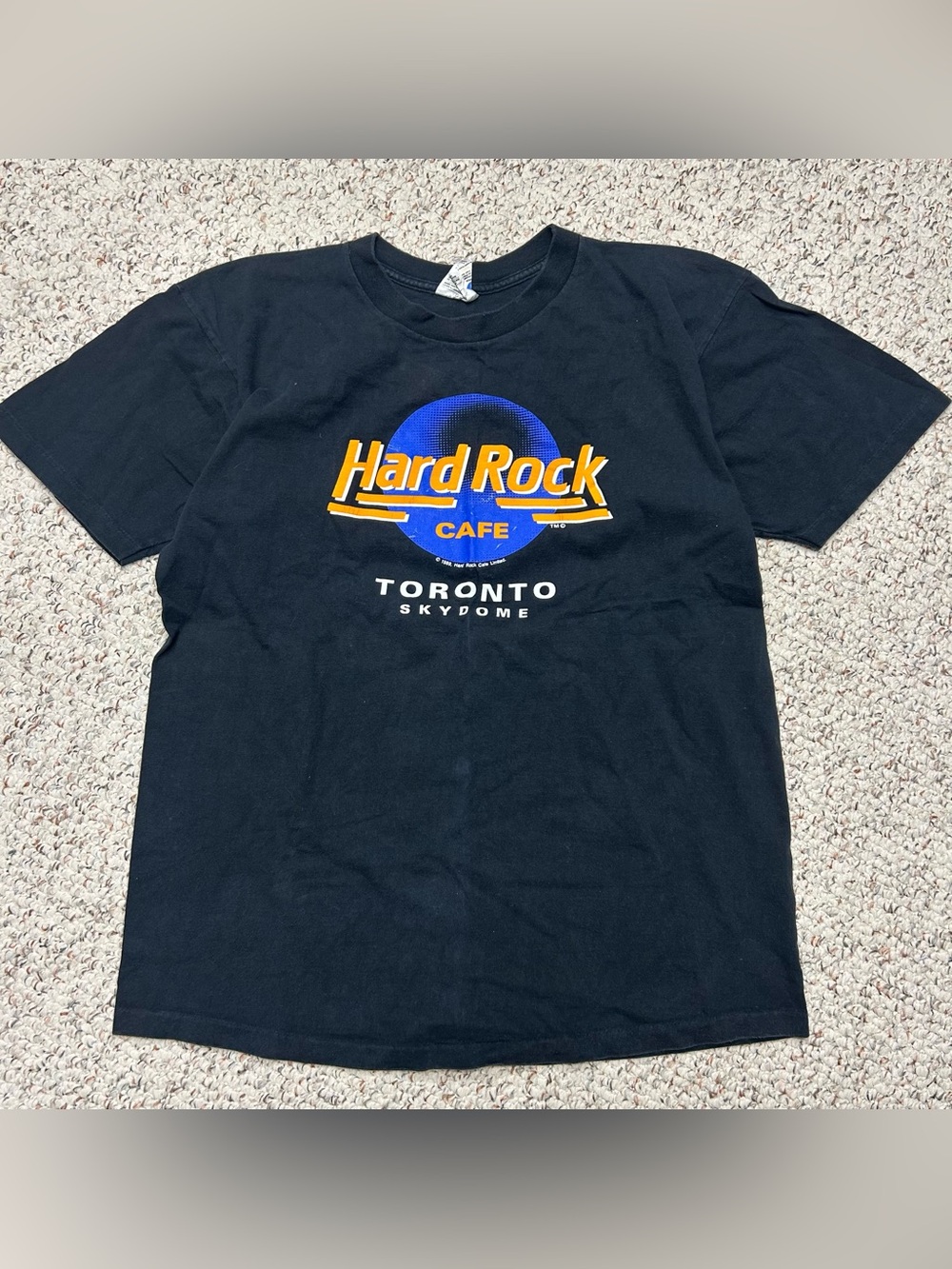 Vintage 1989 Hard Rock Cafe Toronto T-Shirt Single Stitch Large Made in Canada